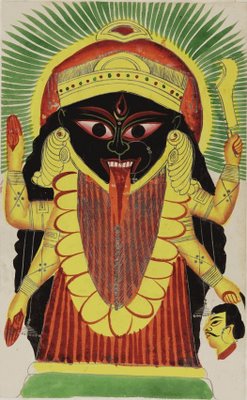 Kali, a wrathful consort of Shiva
