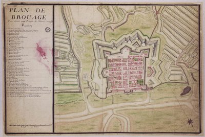 1729 map of brouage
