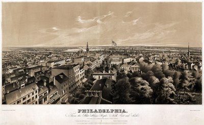Philadelphia, from the State House steeple 1849