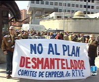 Trabajadores de RTVE en huelga por el plan de saneamiento