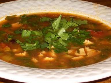Chicken, Black Bean, and Cilantro Soup Chicken, Black Bean, and Cilantro Soup