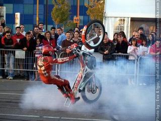 Motorbikes and Quads bike acrobatic demonstrations