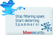 blue security button