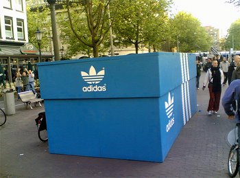 Things you don't see every day: Adidas Guerilla Marketing
