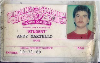 Ringling Refugee Andy Martello