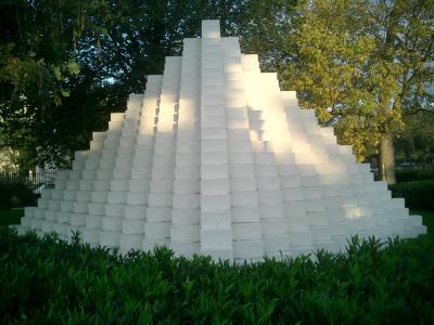 Four-Sided Pyramid (sculpture) by Sol LeWitt