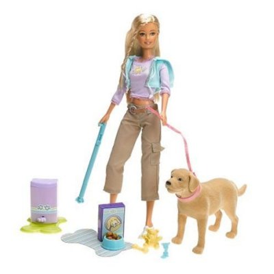 barbie and her dog