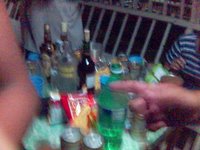 Beer, Gin, Vodkas, Tanduay. (WTF?! I'm so drunk I can't hold the cam right)