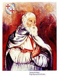 Jacques De Molay, el ultimo de los Templarios, Obra Pictorica dedl Dr. De La Ferriere- Click aqui para verla en grande
