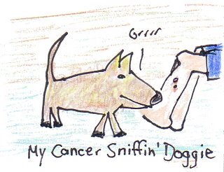 He'd have to be a cute cancer-sniffin' doggy