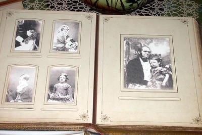 Album of Charles and Emma Darwin and their 10 children photographed in 2005 by Gary Chiang