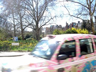 pink cab in motcomb