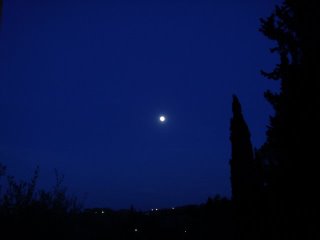 corfu moon from the kitchen