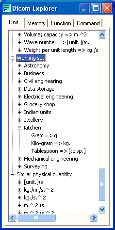 Dicom unit conversion calculator - working set