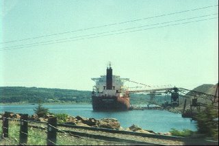 View from Canso Causeway, heading east - Peace country is to the north