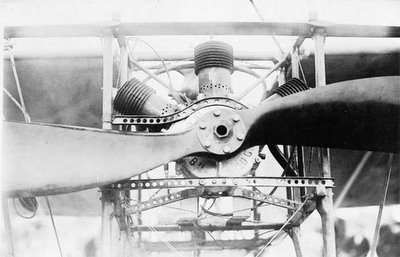 Engine of Bleriot's airplane