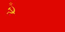 Soviet Flag - Red background, gold Hammer and Sickle, gold star above Soviet Flag - Hammer and Sickle