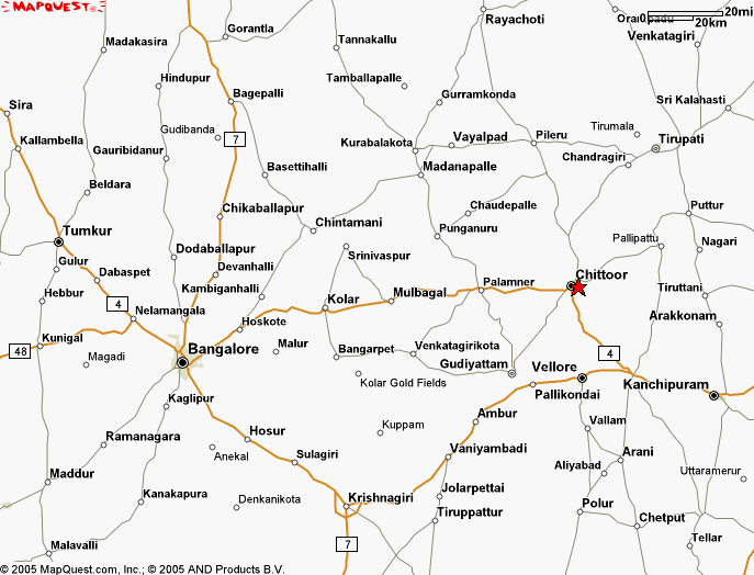 Chittoor To Bangalore Route Map Chittoor: Maps