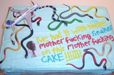 Snakes on a cake!