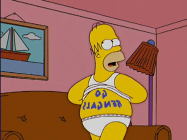 Homer supports the Bengals