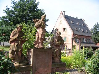 In the garden of the Einhard basilica, Seligenstadt