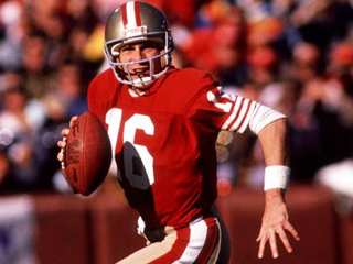 Joe Montana, legendary quarterback of the San Francisco 49ers