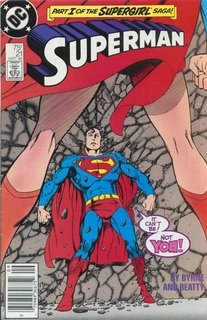 Is there anything creepier than seeing Superman between Supergirl's legs?