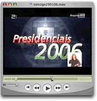 Presidenciais 2006 - peça de vídeo em formato QuickTime