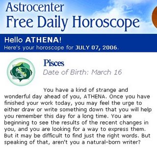And they say you shouldn't believe in horoscopes...