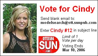 CLICK Here to Vote for Cindy