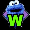 W is for weak kids. As in Cookie Monster feels weak after eating all that Tofu.