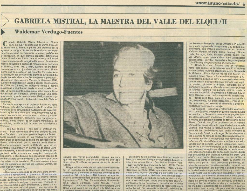 GABRIELA MISTRAL Y LOS MAESTROS DE MÉXICO.: UNA PERSONA DE FE ENORME.