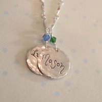 Mom's Name Charm Necklace