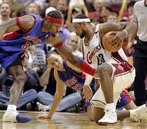 lebron james cavalier - pistons ben wallace