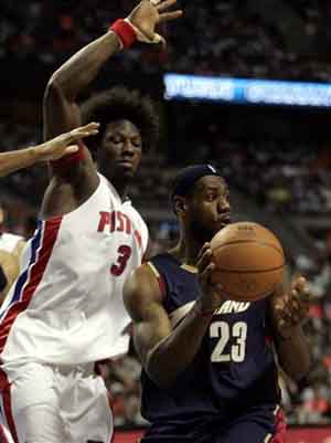 Ben Wallace - Lebron James nba semi-finals 2006