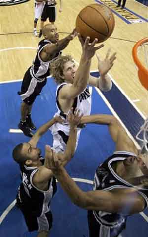 Dallas mavericks nowitzki - harris - parker - ginobili