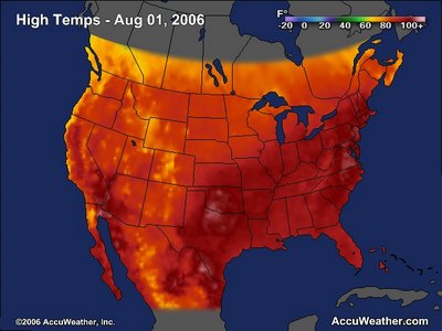 High Temperatures, 1 August 2006