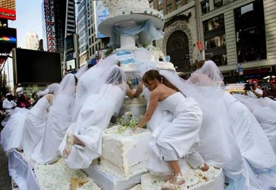 Bride's Search on Wedding Cake Photo 3
