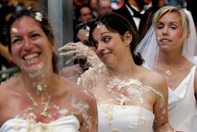 Bride's Search on Wedding Cake Photo 4