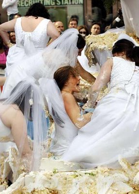 Bride's Search on Wedding Cake Photo 8