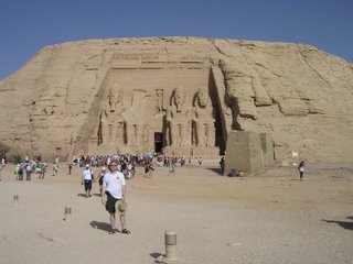 Bill in front of Abu Simbel