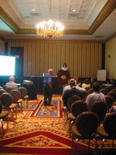 Attendees arrive at Susan Sechrist's presentation in Las Vegas this year.