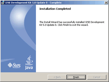JDK Installation Completed