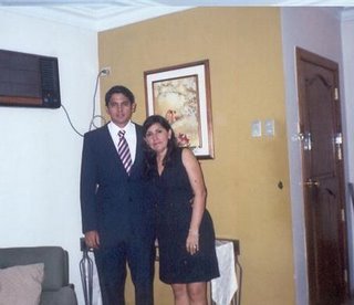 La Iniciada Norma Violeta Lazo con su hijo