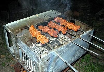 Using Computer For Making BBQ 