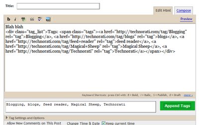 this is how the technorati tags are shown in html