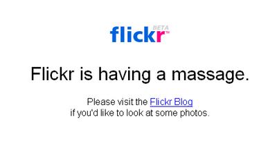 Flickr is having a message.