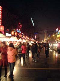 Wangfujing Shopping Street in Beijing, China