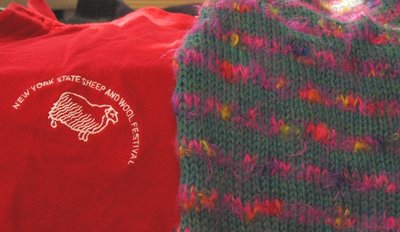 Rhinebeck knitting