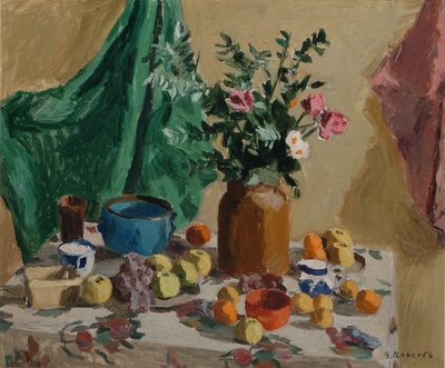 William Goodridge Roberts, Still life, Oil on masonite, 30x25